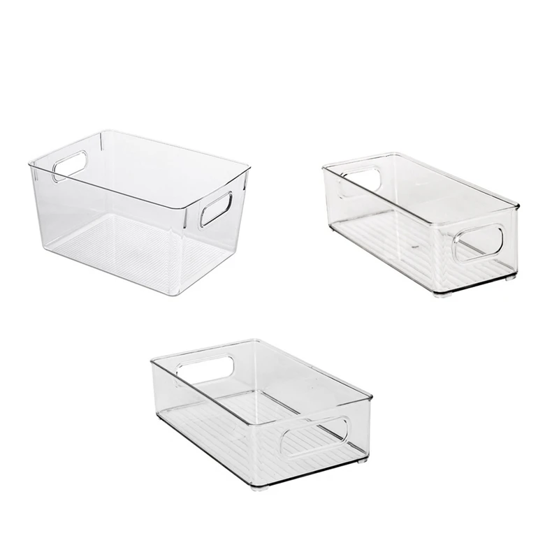 

Set Of 16 Refrigerator Organizer Bins - Plastic Pantry Organization And Storage Baskets - Food Fridge Organizers