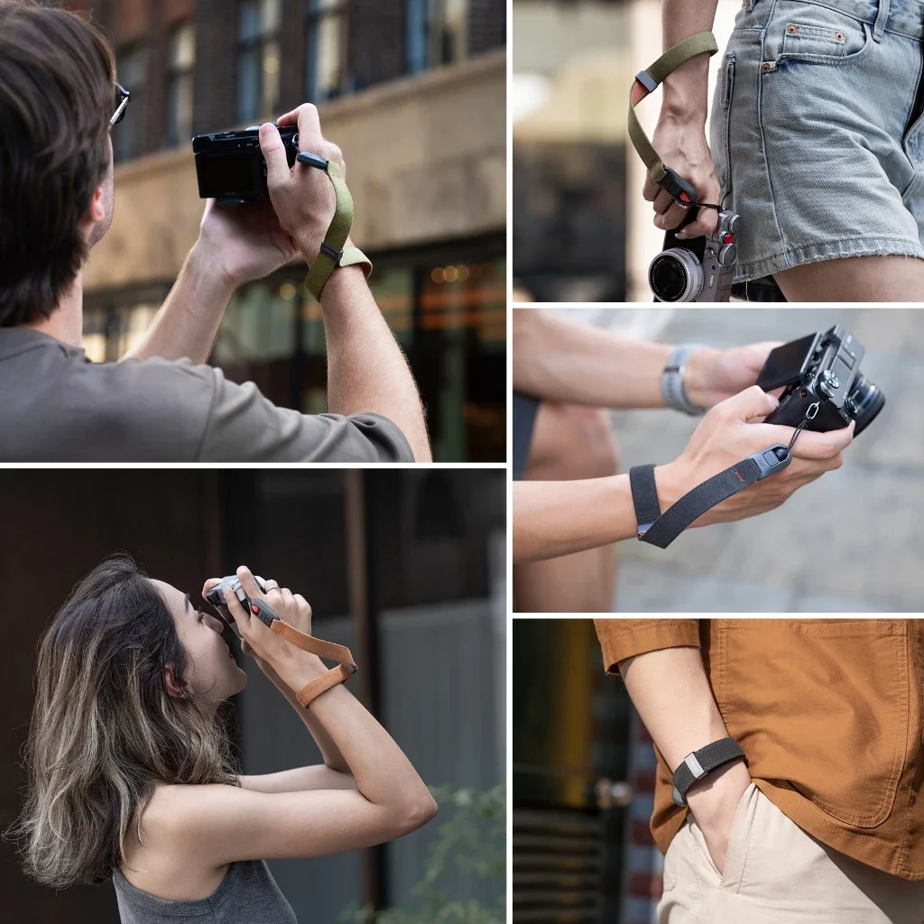 حزام معصم للكاميرا PGYTECH ترقية هوائية للمصورين، حزام يد للكاميرا سريع التحرير قابل للتعديل لهاتف Sony Nikon Canon Gopro