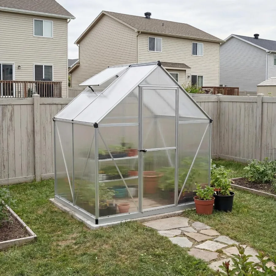 Canopia Mythos 6' x 4' Polycarbonate Hang Plants Greenhouse