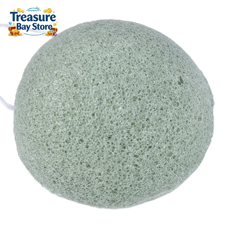 1Pc Face Washing Cleansing Sponge Natural Konjac Facial Puff Face Care Sponge Cosmetic Puff Women Makeup Skin Care Tool