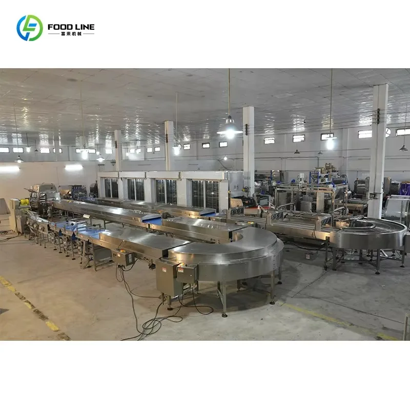 Customized Stainless Steel Fried Pastry Making Equipment Doughnut Production Line Integrated Ring Donut Making Machine