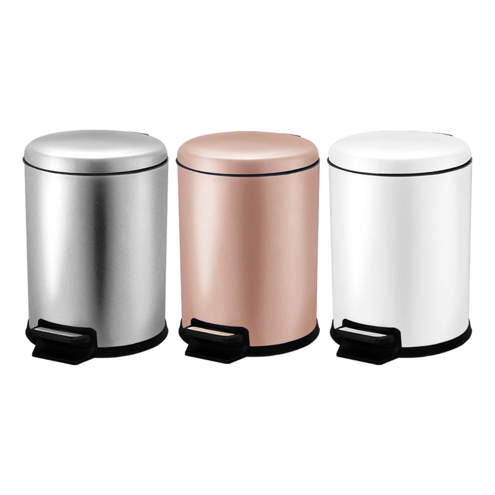 Kitchen Trash Can With Removable Inner Bucket Compact For Hygienic Waste Disposal Handles On Both Bin And Bucket