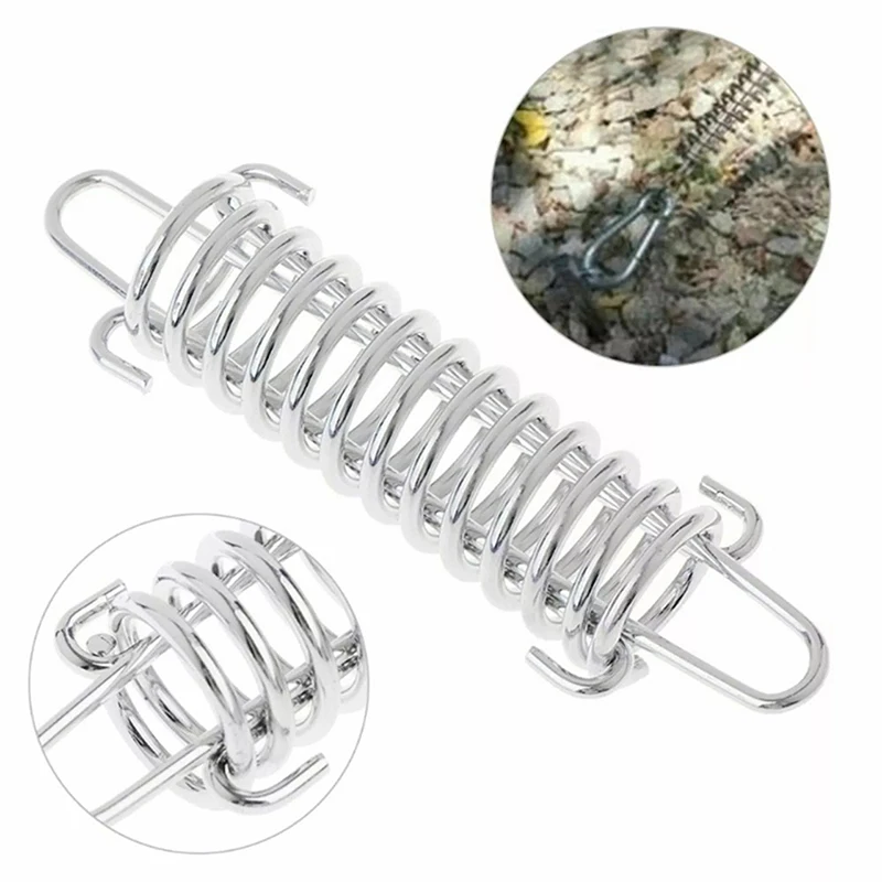 1Pcs Tension Flysheet Tent Spring Silver Camping Hiking Tent Heavy High-Quality Strong Elasticity and Wear Resistance