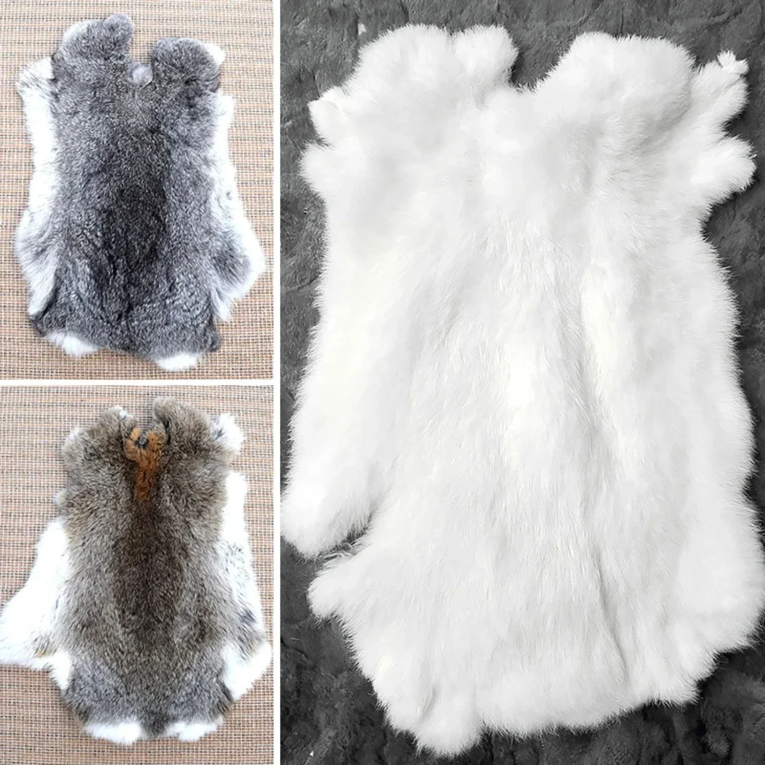 

Soft Fluffy Faux Rabbit Leather Sewing Accessories for DIY Clothing and Handmade Carpets - Includes 1PC of Perfectly Unique Irre