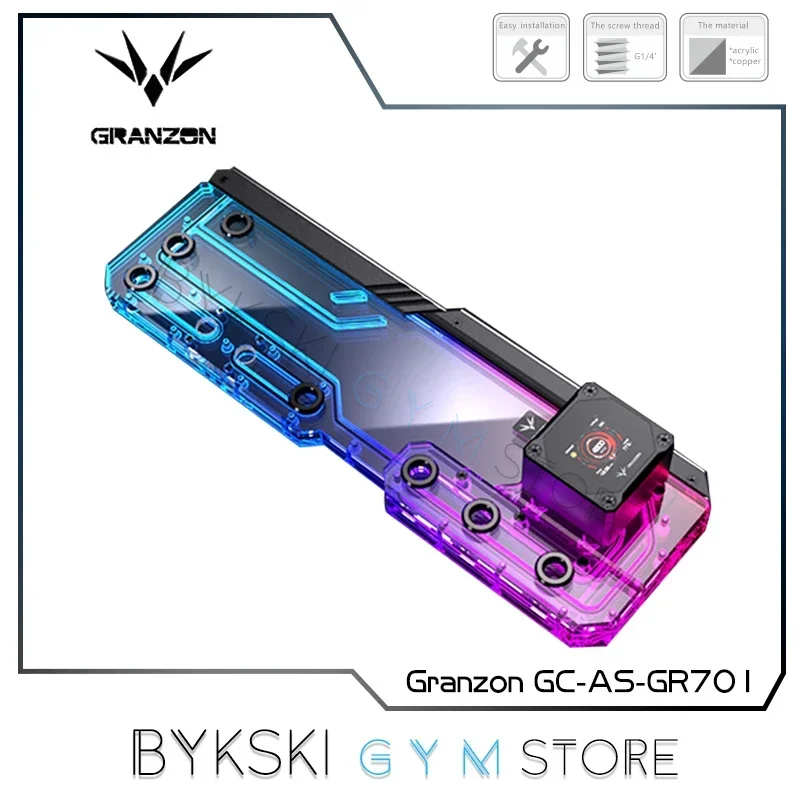 Bykski Granzon Water Distro Plate For ASUS GR701 Computer Case,Acrylic Tank,Water Cooling RGB Reservoir,GC-AS-GR701