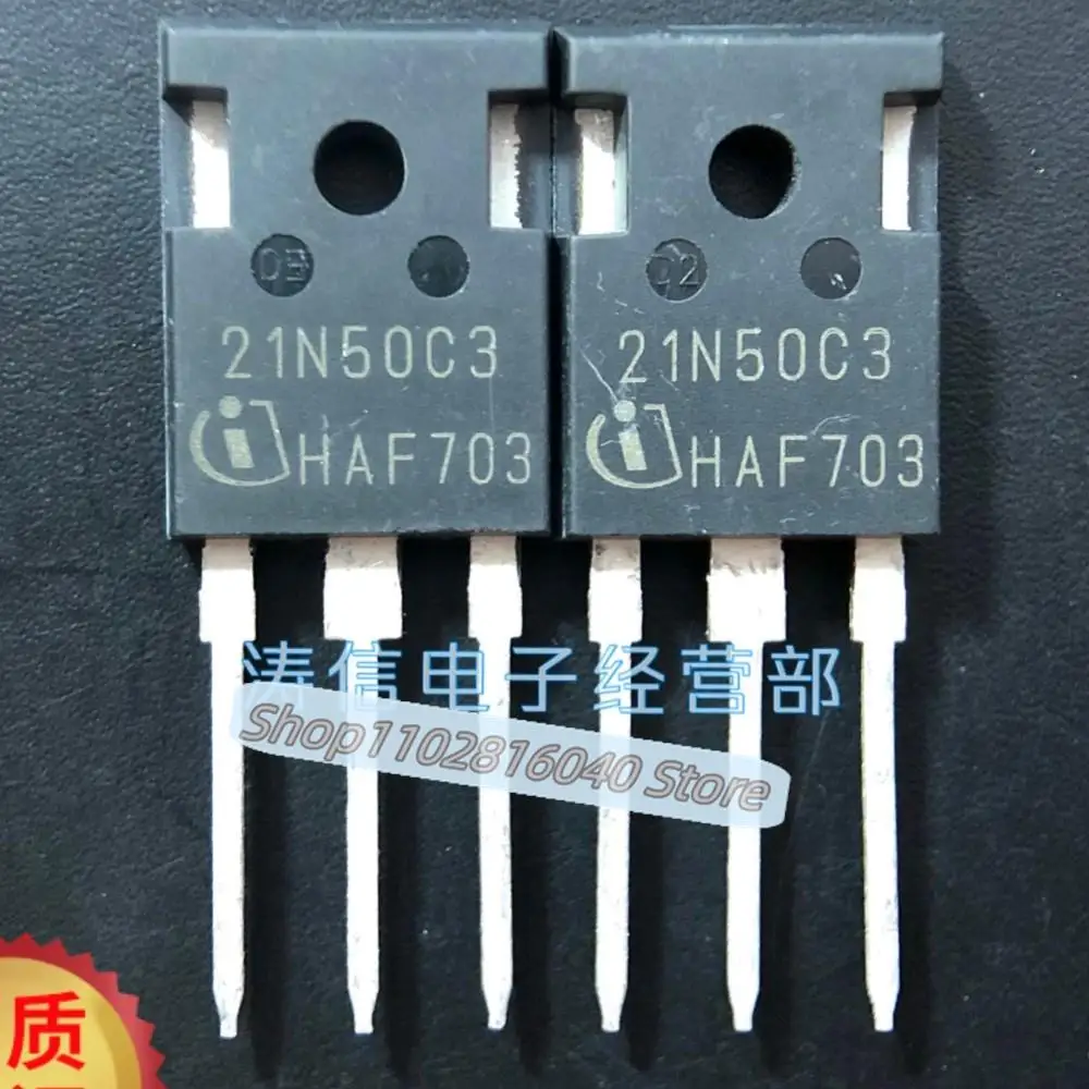 10PCS/Lot SPW21N50C3  21N50C3 TO-247 560V 21A MOS Best Quality Imported Original Spot