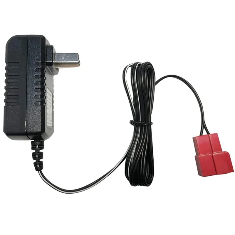 Cargador de batería de coche para niños de 6V, cargador 7V800, cochecito de bebé eléctrico, suministro de batería de juguete, adaptador de corriente, enchufe cuadrado rojo