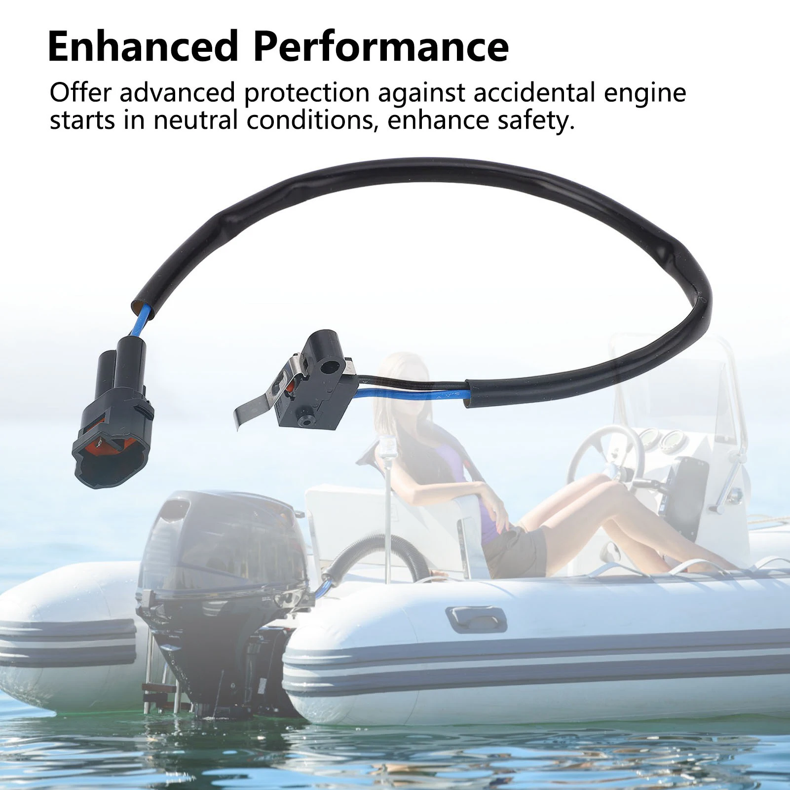 Interruttore di sicurezza neutro fuoribordo 7721-93J00 - Sostituzione delle prestazioni migliorate per Suzuki DF40A/DF70A/DF90/DF100A/DF140
