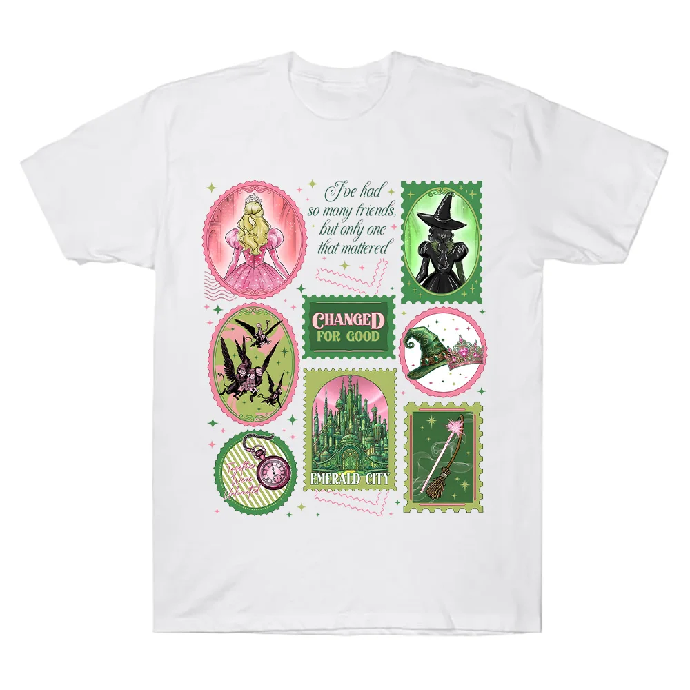 تي شيرت مستوحى من الفيلم الشريرة باللونين الوردي والأخضر تي شيرت شريرة من أجل جرافيك جيد تي شيرت بناتي هدايا مثالية تي شيرت للجنسين ملابس قطنية ناعمة