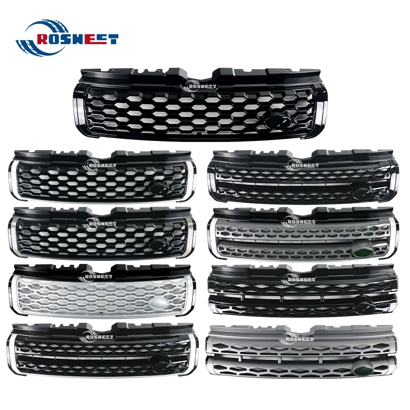 Car Racing Grills For Land Rover Range Rover Evoque 2010 2011 2012 2013 2014 2015 2016 2017 2018 Front Bumper Grille