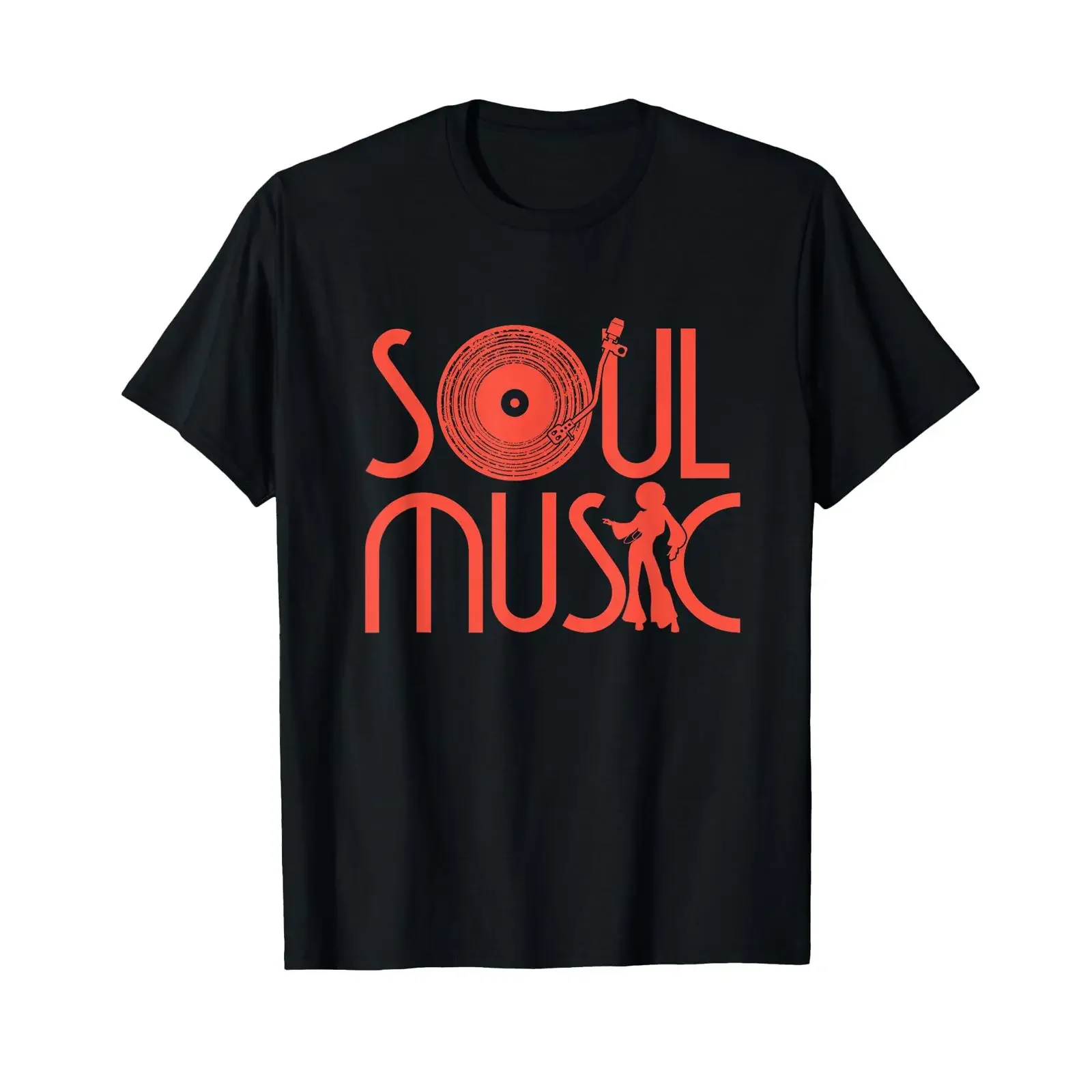 Wireless T Shirt Vintage 70s Costume Music Turntable Rare Soul black s vintage Washed Slightly Unisex Breathable