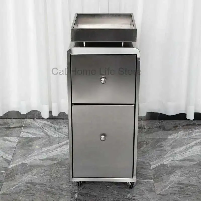 

Equipment for Beauty Salon Hairdresser Workshop Trolley Without Tool Make Up Pink Organizers Trolleys Auxiliary Cart Wheels Car