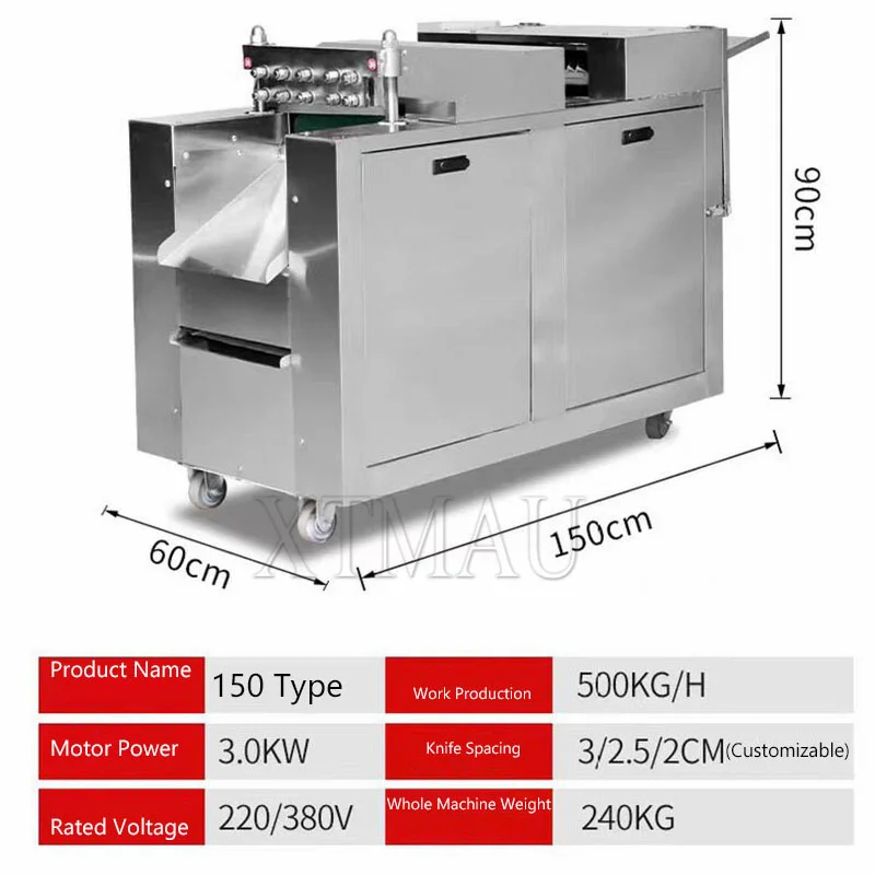 Automatic Bone Cutting Machine Rib Chicken Duck Fish Goose Poultry Meat Skeleton Cutting Machine