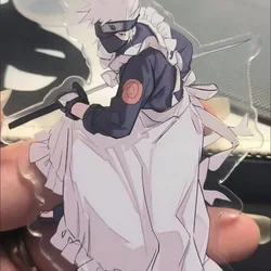 New Hatake Kakashi Acrylic Stand Figure NARUTO Anime Peripherals Cute Delicate Originality Maid Series Desktop Ornament