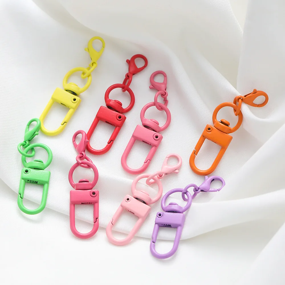 10Pcs Hot Selling Baking Paint Zinc Alloy Door Buckle+lobster Buckle Combination Set DIY Handmade Material Jewelry Accessories