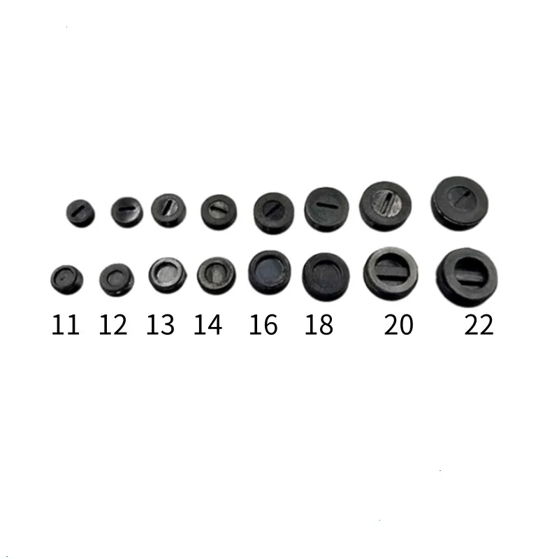 8/10/16 pz vite in plastica nera portaspazzole in carbonio Caps Case Dia 12mm/13mm/14mm/15mm/16mm