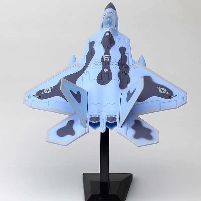 F-22 Mini Alloy Aircraft Sound and Light Pull Back Military Metal Aircrafts Model Fighter Collection Gifts Toys for boys