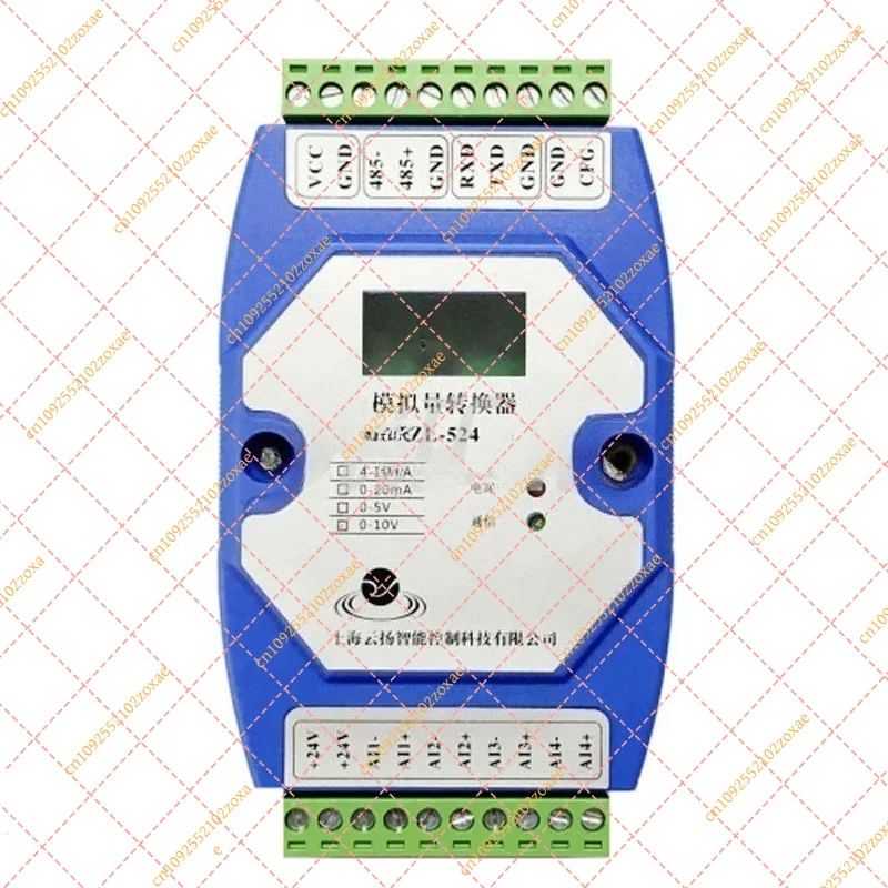 

20pcs/lot 4-20mA To RS485 4-Channel Analog Input Acquisition Module 0-10V High Precision MODBUS-RTUwith LCD Display