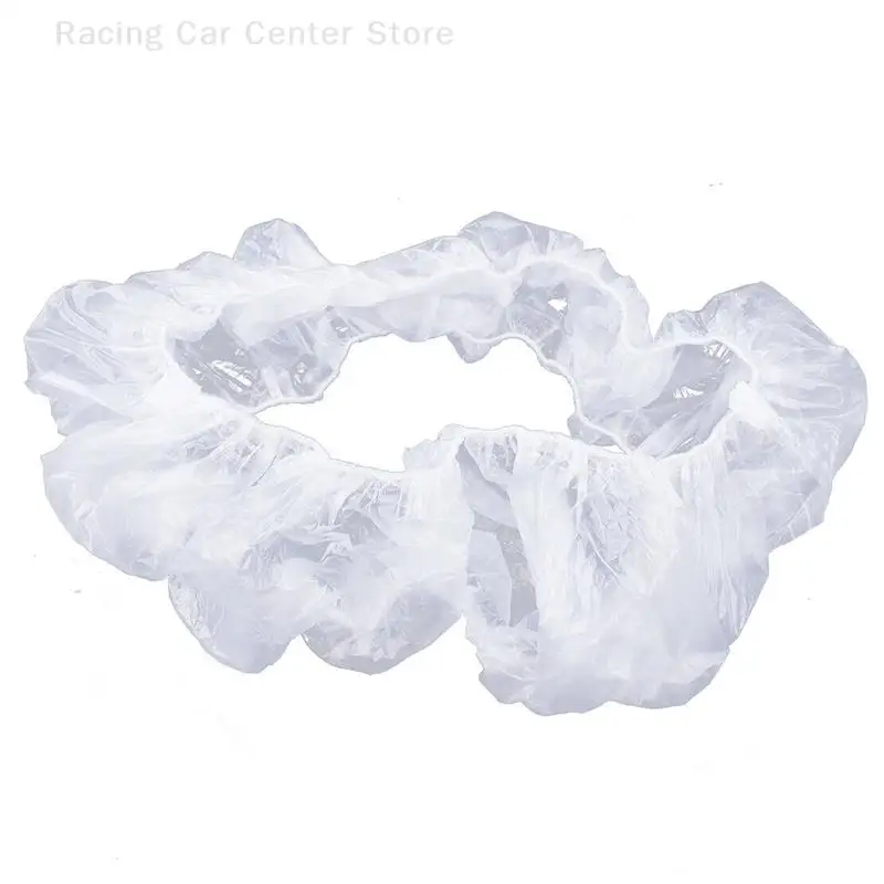 20Pcs Universal Clear White Plastic Disposable Steering Wheel Cover For Car