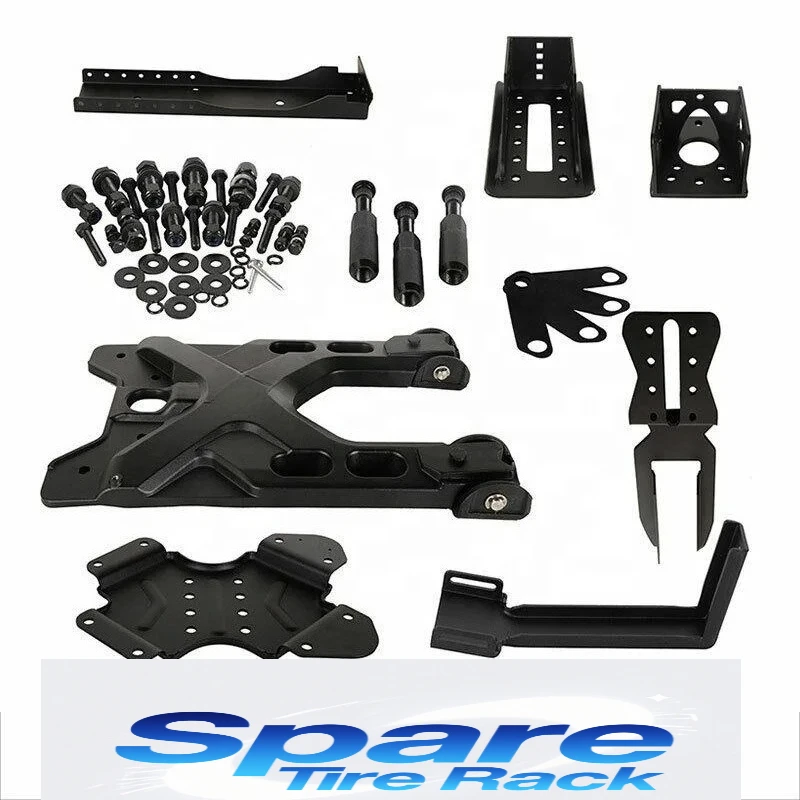 

2007-2018 Wrangler JK JKU Unlimited Heavy Duty Strong Durable Spare Wheel Holder Rack Mount Relocation Tire Carrier Kit