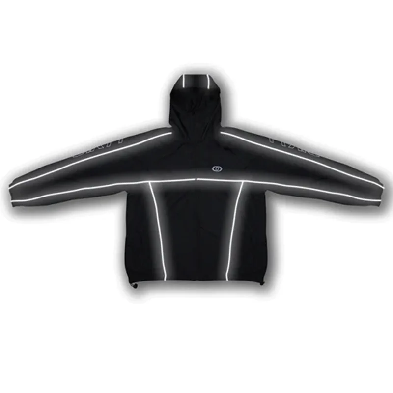 เสื้อฮู้ดกันลมสำหรับเดินป่ากลางแจ้ง สไตล์โกธิค Y2K แฟชั่นฤดูใบไม้ร่วง ฮู้ดปิดหน้า สตรีทพังก์ กรันจ์ ฮิปฮอป แขนยาว ซิปยาว