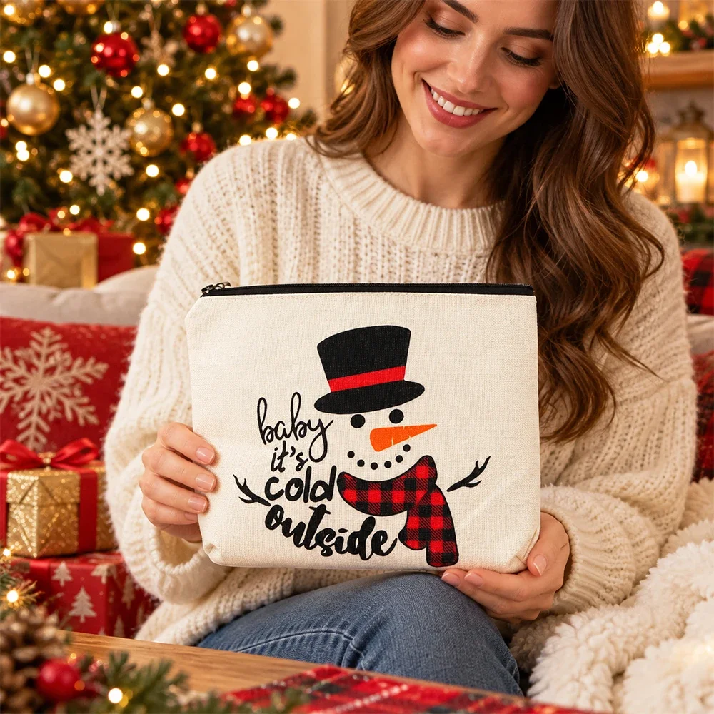 Christmas-Themed Hair Care Gift Set Foldable Air-Cushion Brush Cartoon Christmas Scrunchie Christmas Stocking Accessory Set