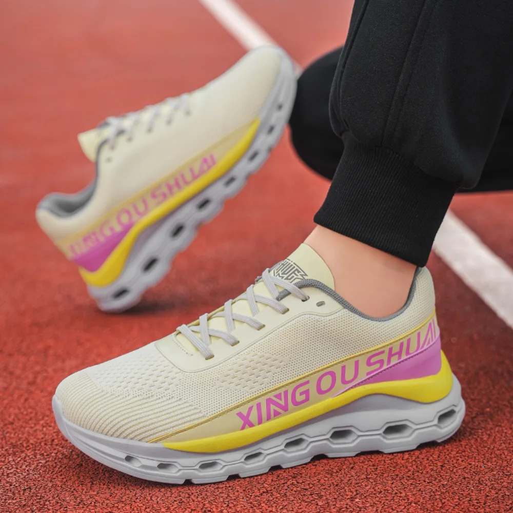 2026 Summer New Couple Wide Toe Casual Sneakers Large Size Breathable Mesh Shoes Lightweight Outdoor Running Shoes for Men Women