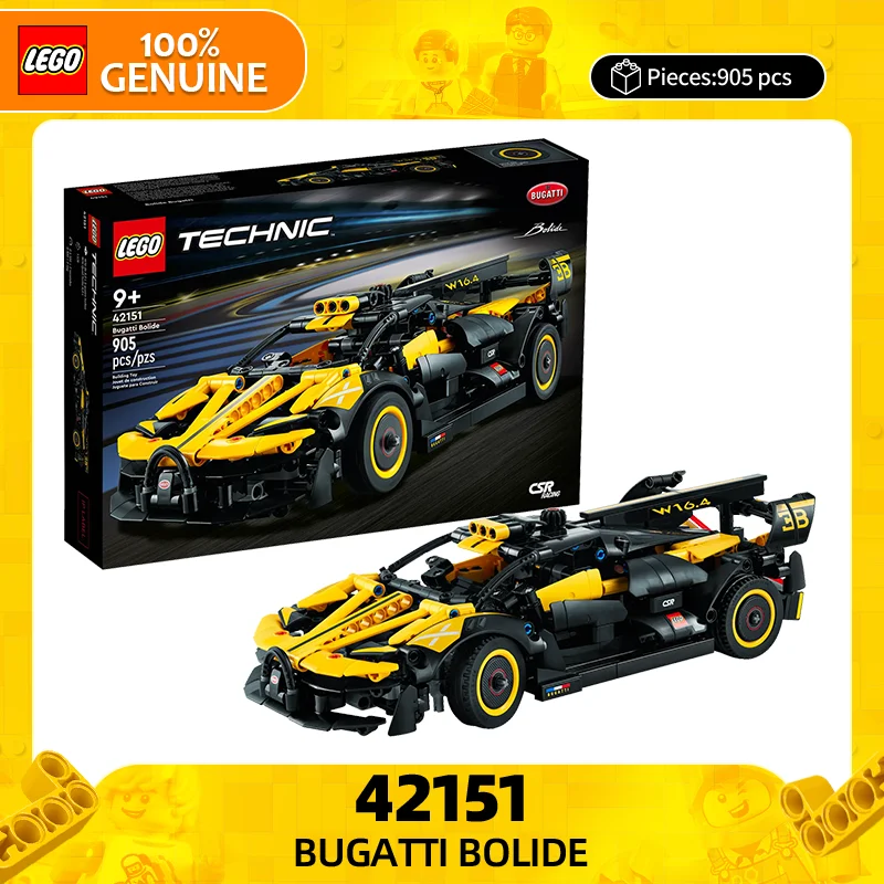 

Механический конструктор LEGO 42151 Bugatti Bolide, детская игрушка-головоломка для мальчиков и девочек, подарок на День святого Валентина