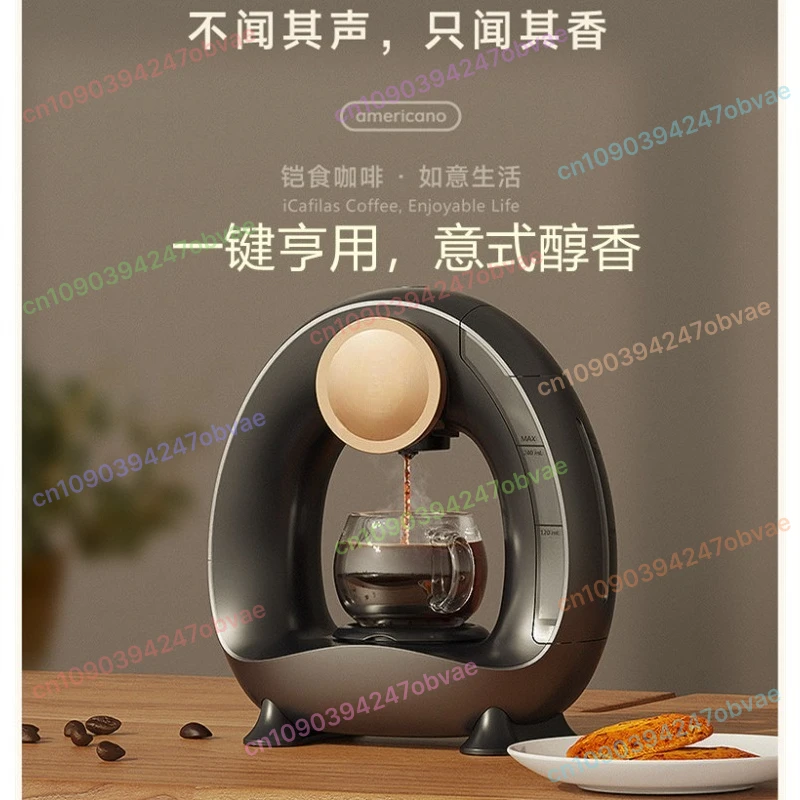 110V American Drip Coffee Maker Automatic Thermal Pot for Tea Home Office Portable Mini Beverage Brewer