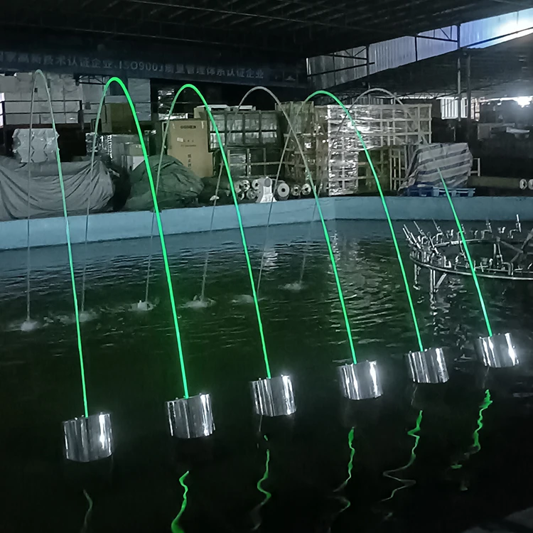 

Watershow New Design Laminar Jumping Jet Fountain Outdoor Lake Water Fountain With Led Light