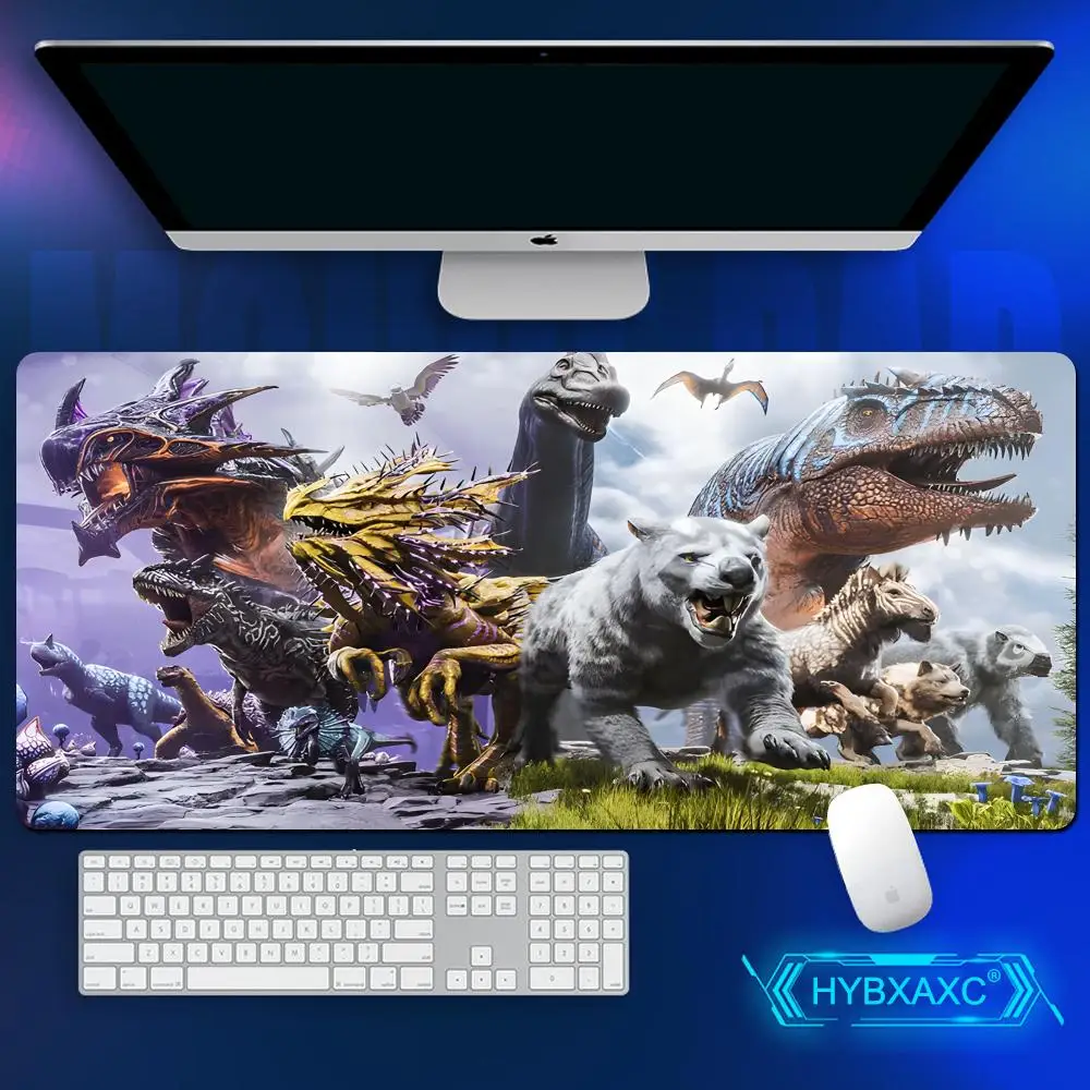 Ark Survival Evolved – tapis de souris, grand format, accessoires de jeu, tapis de clavier, tapis de bureau, pour ordinateur portable, dinosaure, HYBXAXC