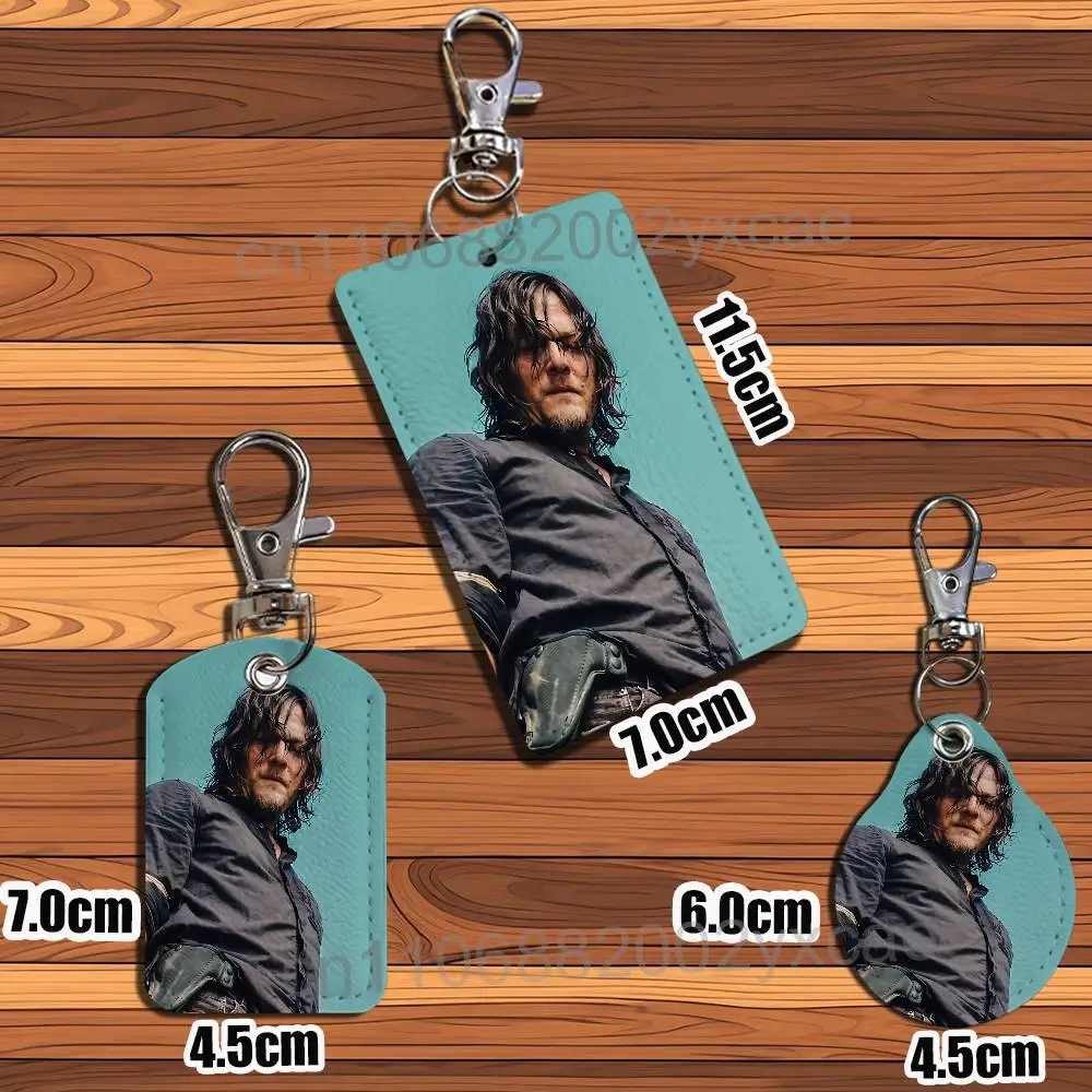 Negan Maggie Walking Dead Leather Keychain Badge Holder with Lanyard - ID/Access Card Holder, Key Ring Accessory, Gift Option view 3