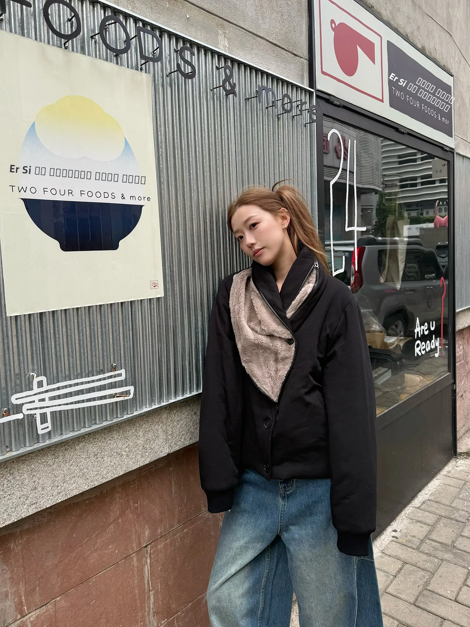 

Теплое шерстяное пальто с двойным воротником, зимнее, термо, модное, женское, повседневное, приталенное, из смесового хлопка