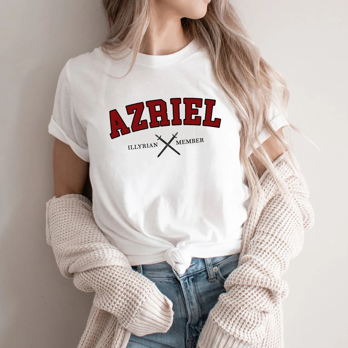 Azriel Shadowsinger ACOTAR T-Shirt Rhysand Tshirt Women Clothes Terrasen Tee Book Lover Apparel SJM Merch Shirt Bookish Gift