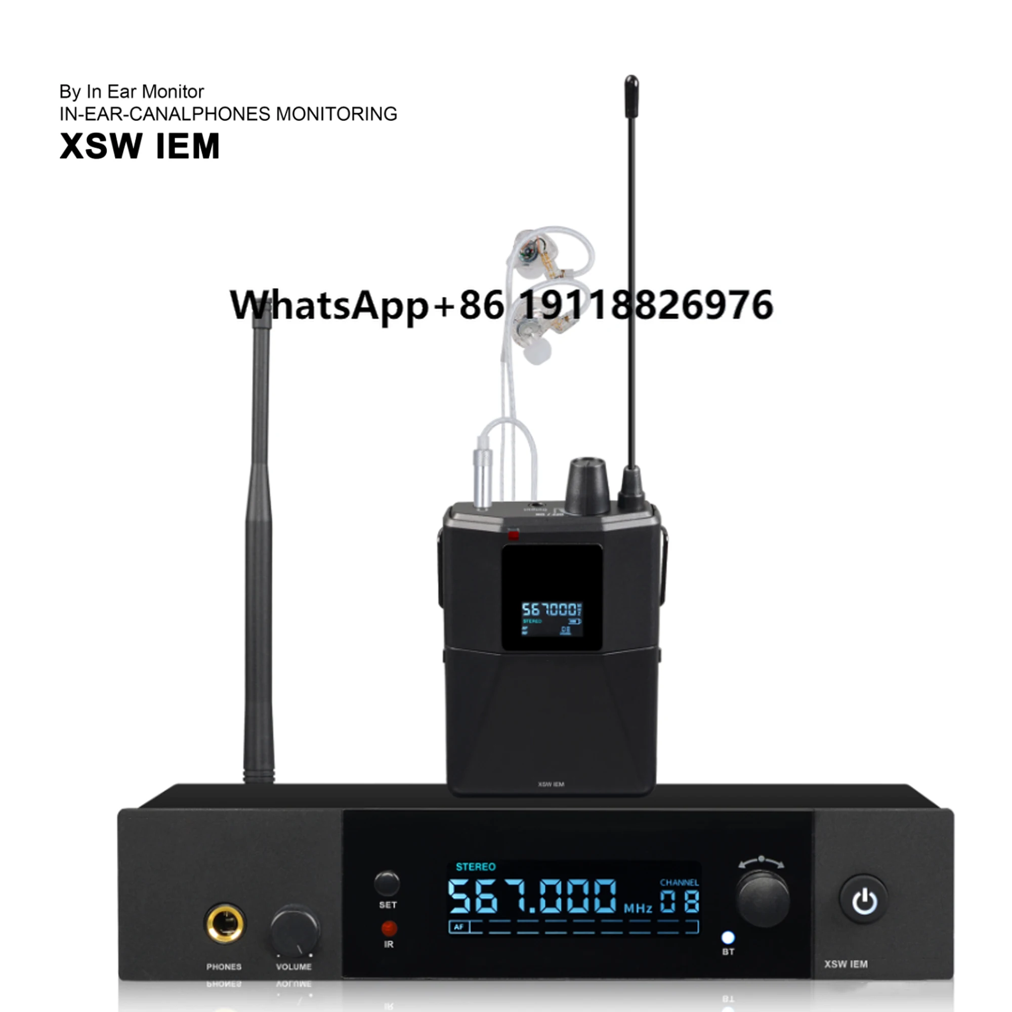 

XSW IEM Portable Stereo Monitoring System Wireless in Ear Monitoring Headphones XSW IEM Stage Performance Party