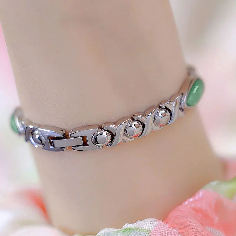 2025 New Natural Dongling Stone Hetian Jade Hand Design Oval Rhinestone Quartz Waterproof Watch for Women Fashion Gift FA1882