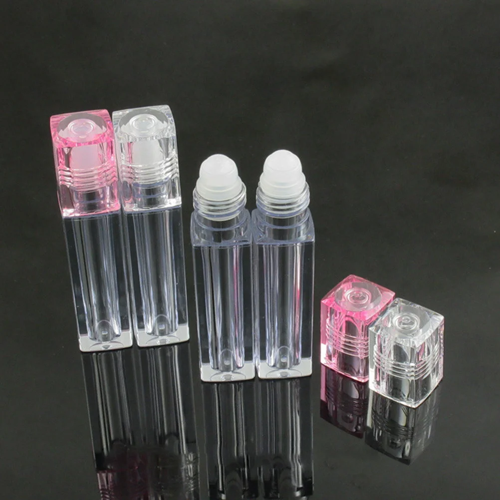 

10 Pcs Lip Gloss Bottle Oil Roller Tube Tubes Empty Essential Oils Bottles 6.5ml