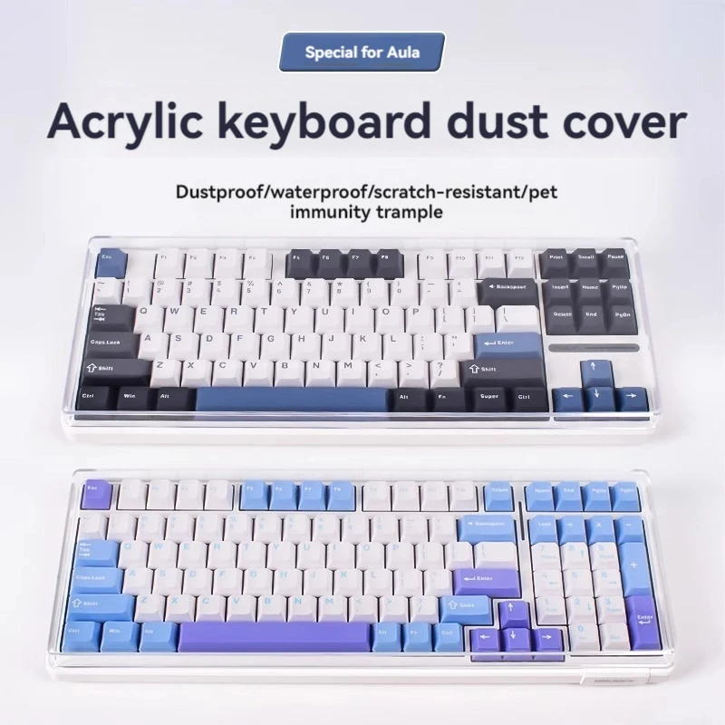 Aula F99/F75/F87 Mechanical Keyboard Dust Cover Keyboard Protective Film Desktop Acrylic Cover Keyboard Case Gaming Accessories