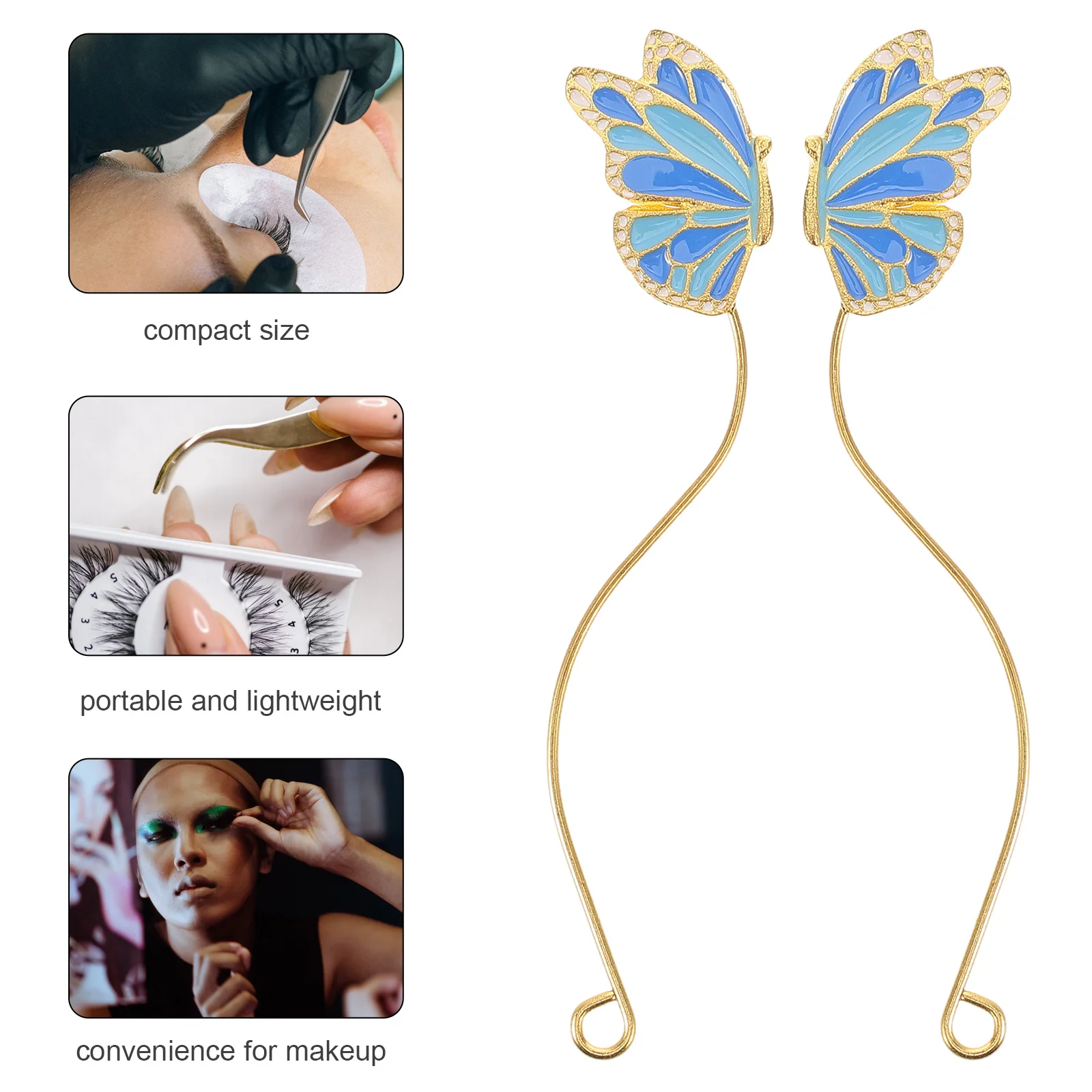 2 paia espositore per estensione ciglia supporto per estensione ciglia multifunzionale strumento per innesto ciglia per salone di bellezza falso