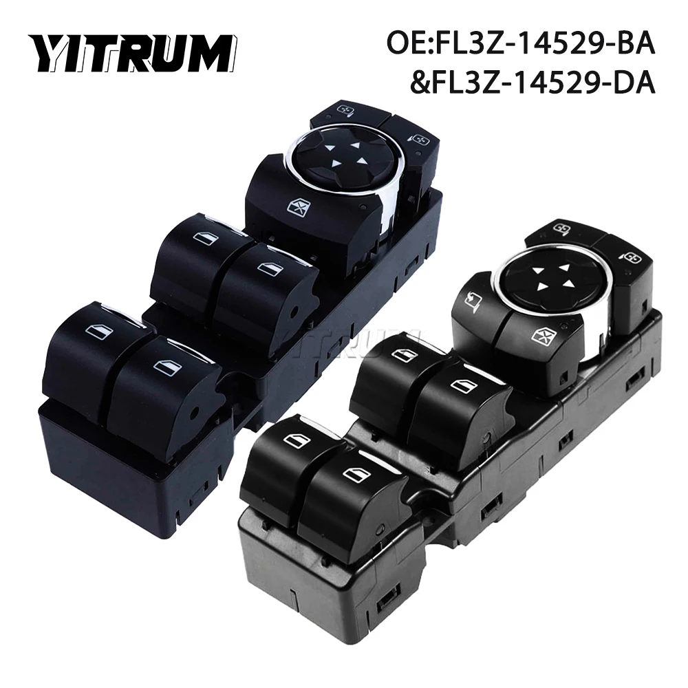 

YITRUM FL3Z-14529-BA FL3Z-14529-DA Electric Power Window Master Control Switch For Ford F-150 2015 2016 2017 2018 2019 2020