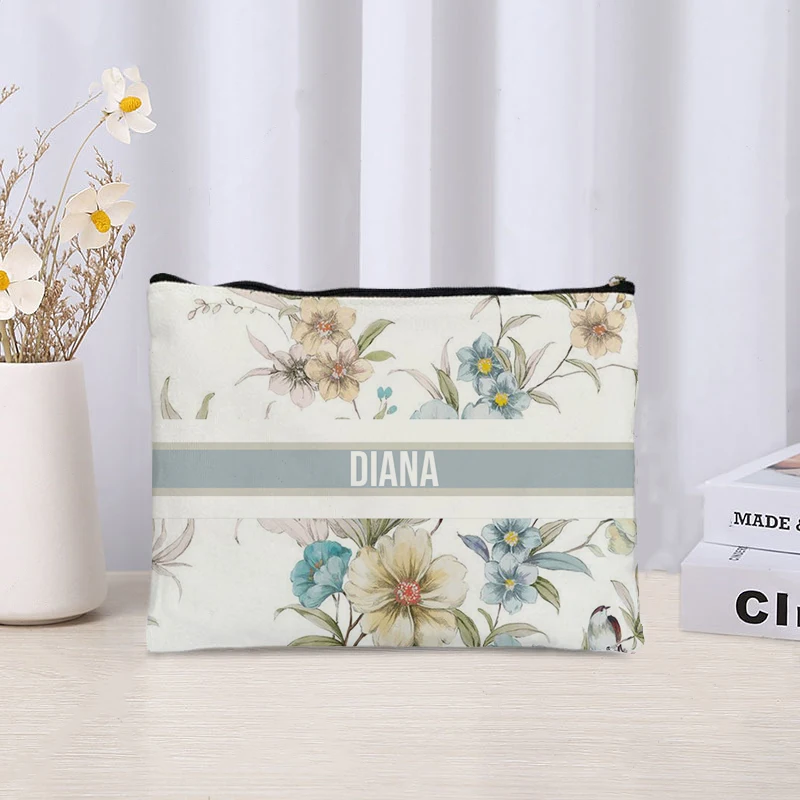 Custom Name Cosmetic Bag Trendy Women Handbag Luxury Wedding Bridesmaid Gift Brand Side Bag for Ladies Travel Toilet Pouch Purse