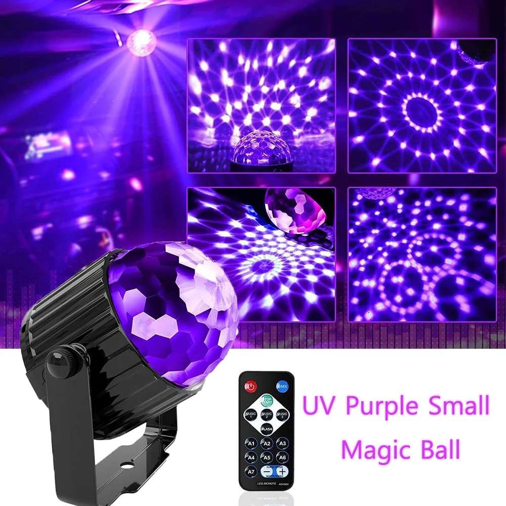 

UV light LED remote control disco light wedding party flash Halloween Christmas atmosphere lights club wedding decoration light