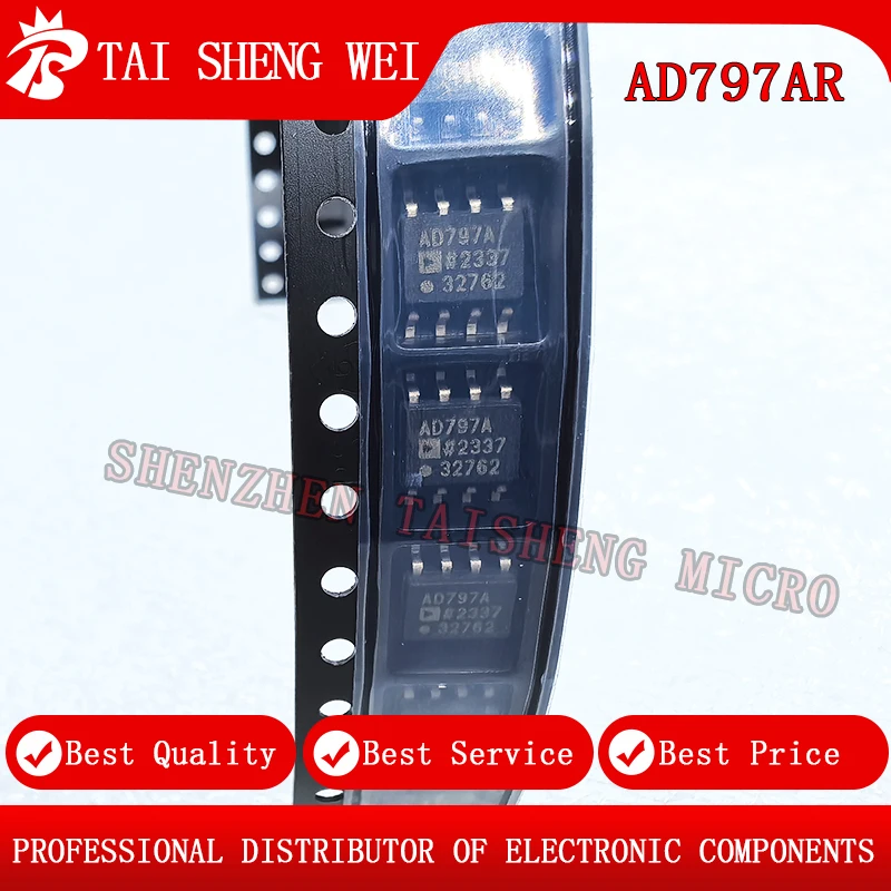 

5 Pcs New AD797ARZ AD797AR Package SOIC-8 RF Low Noise Amplifier IC AD797A SOP-8 Operational Amplifier Brand New Original