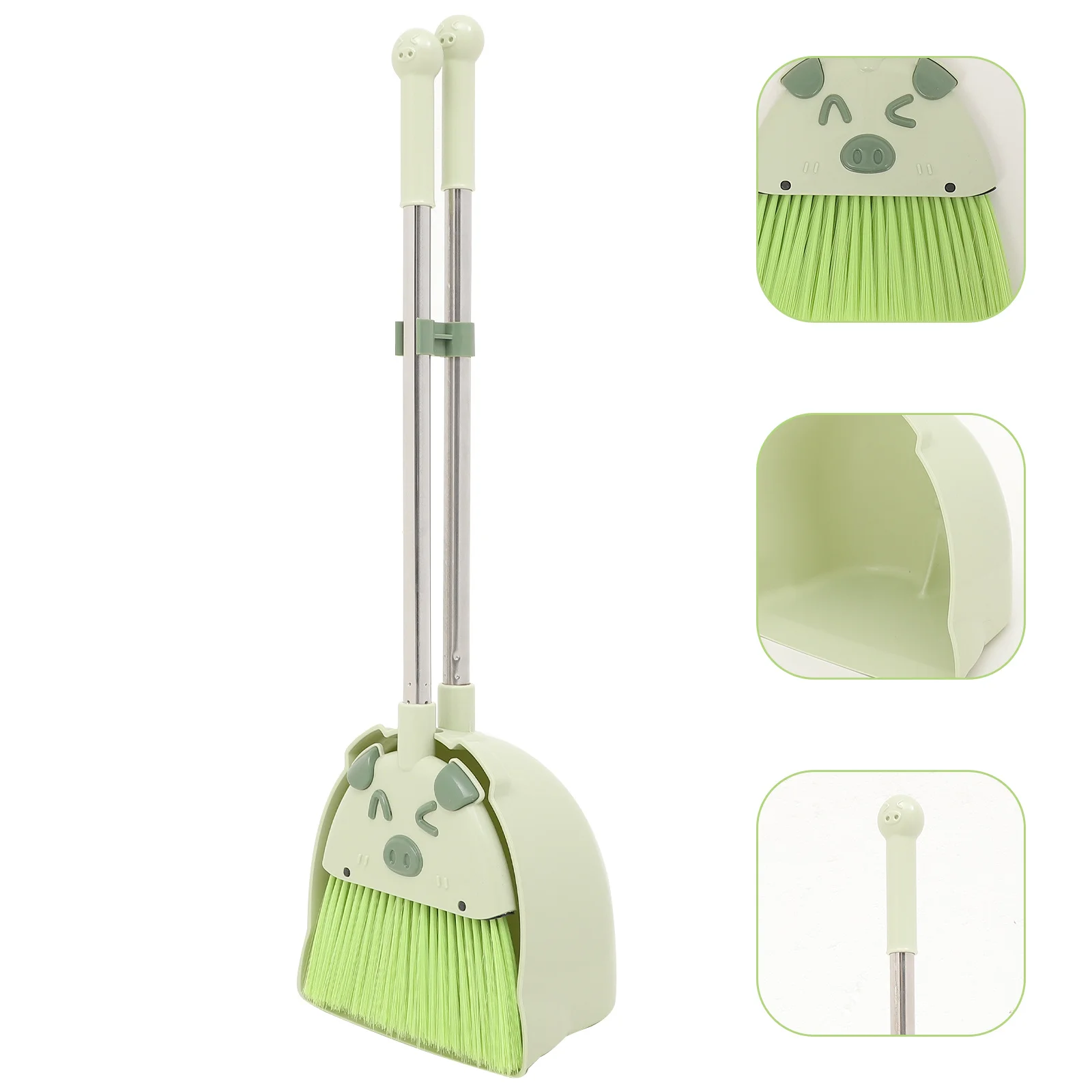 1 مجموعة خنزير الكرتون الأطفال مكنسة مجموعة مجرفة طفل تنظيف أداة الوالدين والطفل النشاط كنس الملحقات رياض الأطفال