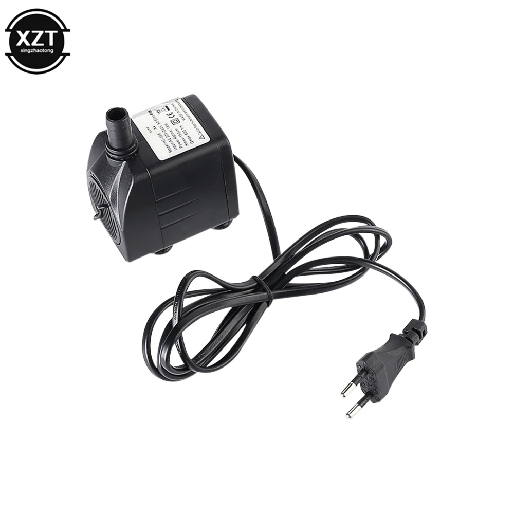 AC 220V 10W Submersible Water Pump With LED Ligh Aquarium Fountain Air Fish Pond Tank Water Pump Supply EU Plug