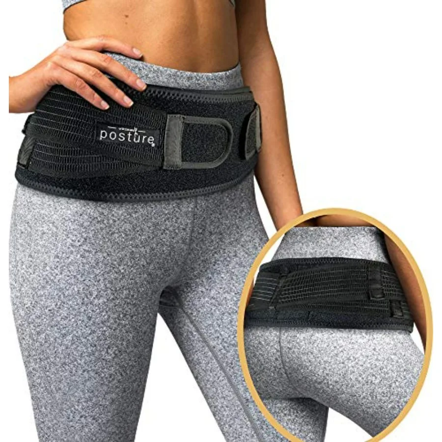 

Sacroiliac Hip Belt for Women and Men That Alleviates Sciatic, Pelvic, Lower Back, Leg and Sacral Nerve Pain Caused by Si Joint