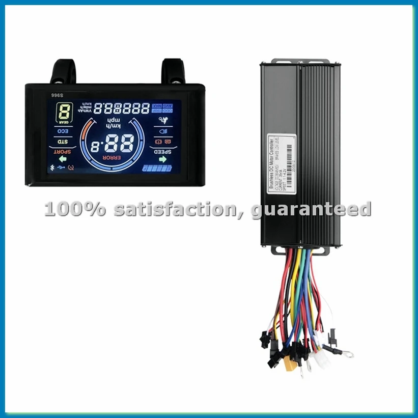 

Цветной дисплей S966 для электровелосипеда, контроллер синусоидальной волны 35А 36В/48В/52В, комплект для модификации скутеров и электровелосипедов - A69M