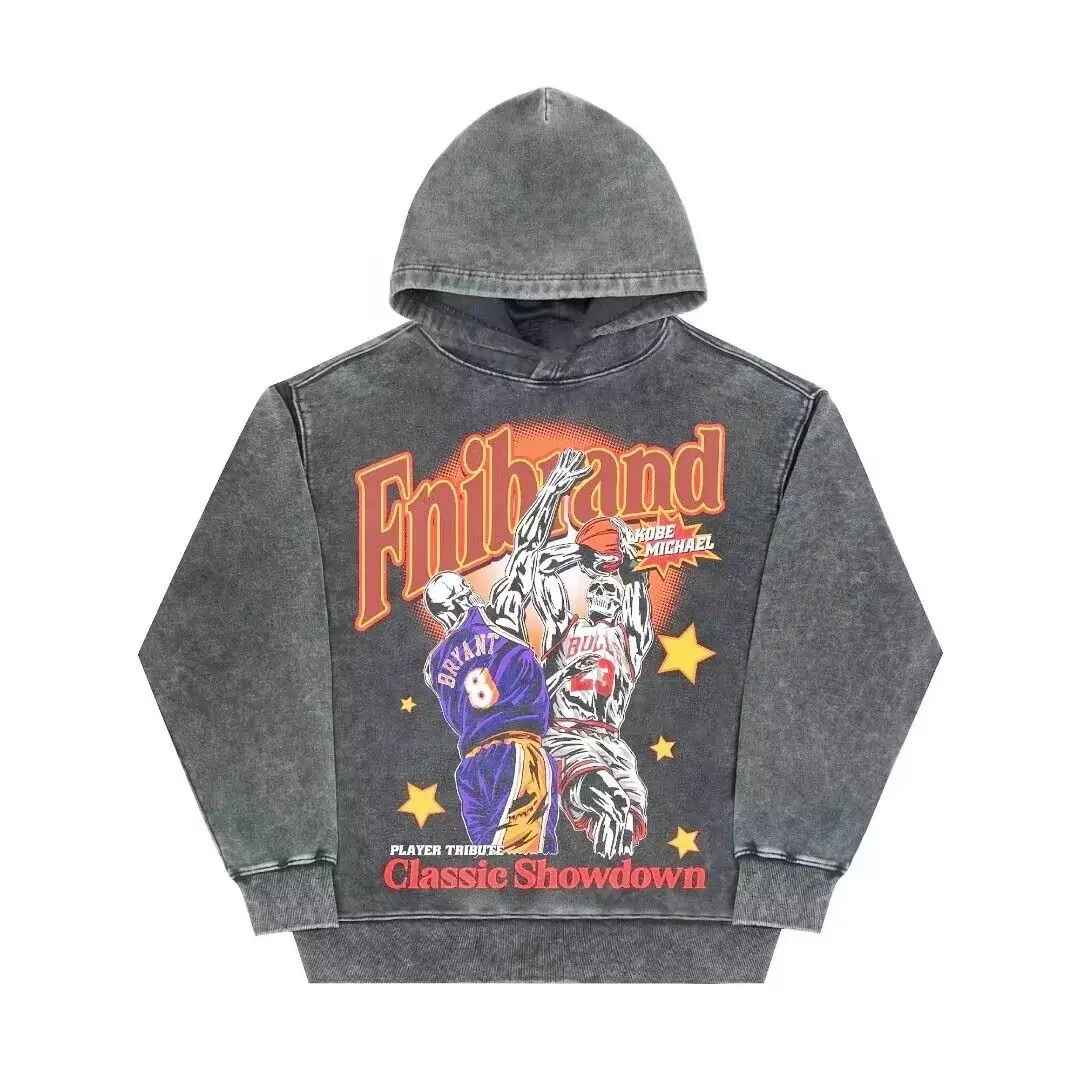 

Толстовки большого размера для женщин и мужчин, винтажная толстовка с капюшоном в стиле «Американская серия Star», свободные топы унисекс, осень