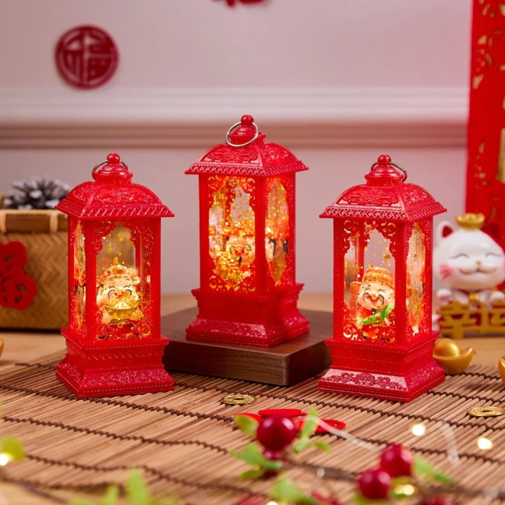 2026 New Year Decoration Water-filled God of Wealth Night Lights Spring Festival God of Wealth Attracting Wealth Tabletop Decor