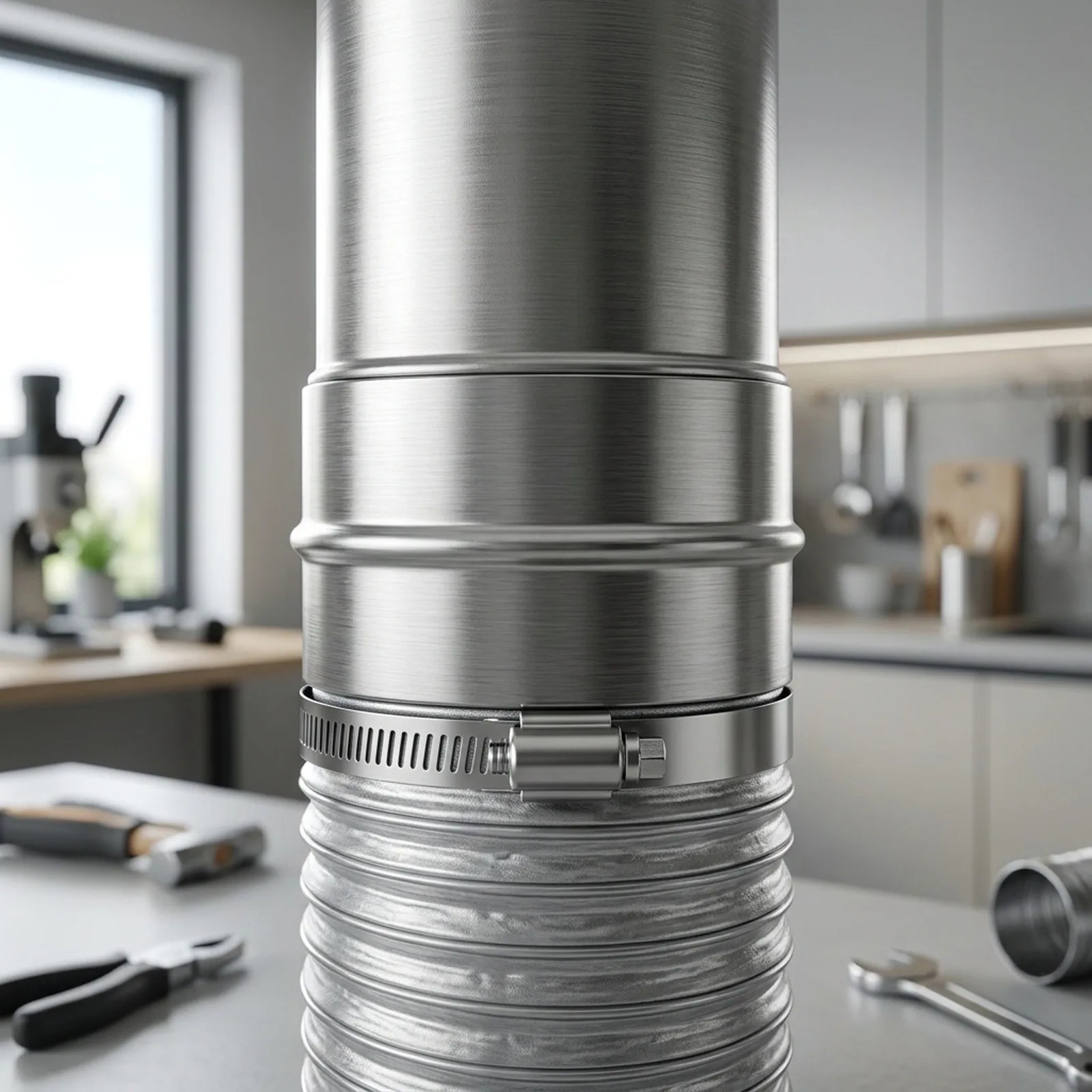 Straightthrough Interface Extension Pipe for Range Hood for exhaust Perfect for Smoke for exhaust Installation